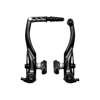 Ободной тормоз передний Shimano Alivio, T4000, колодки S65T, черн