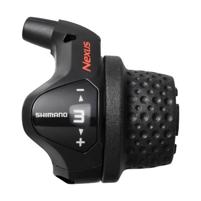 Шифтер правый 3ск. Shimano Nexus 3S41E, с bell crank 6, оплетк, 1800мм черн, коротк. ручк.