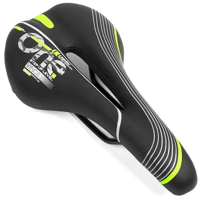 Седло Vinca Sport One VS-94-1, 275x145мм, черный/зеленый