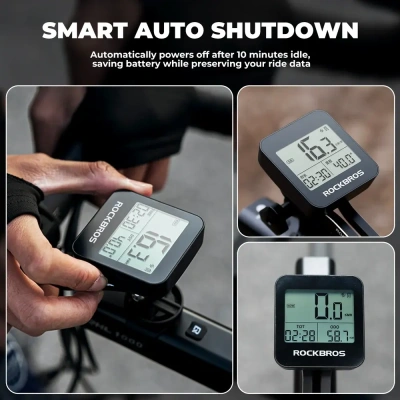 Велокомпьютер Rockbros G1 smart GPS, 8 функций