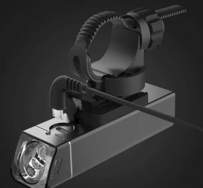 Передний фонарь Gaciron V9F600, 600lm,1диод, Li-аккум, USB, алюм., черный