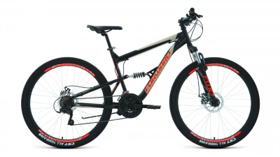 Велосипед FORWARD RAPTOR 27,5 2.0 D (27,5" 18 ск. рост. 18") 2022, черный/красный
