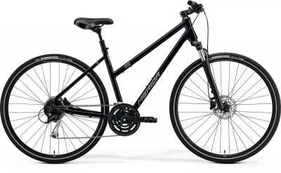 Велосипед 21 Merida Crossway 100 Lady Рама:L(55cm) GlossyBlack/MattSilver
