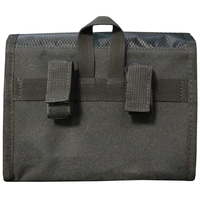 Сумка на руль M-Wave Utrecht Travel Eco, 22x10x16см б/съемн. на липучк. со светоотр. принт черная