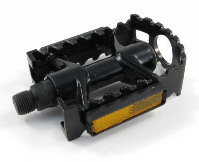 Педали Vinca Sport VP-04A, алюм, 95x65мм, 9/16", черные, инд. уп.