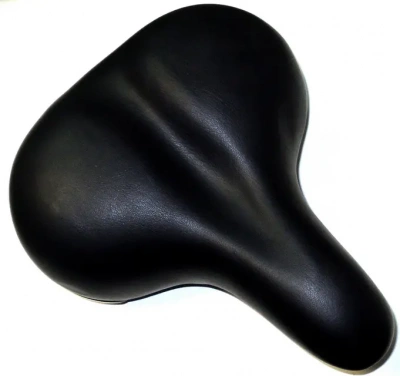 Седло Horst, комфорт 258x220мм эластомер. с замком, пружин. черно-серое