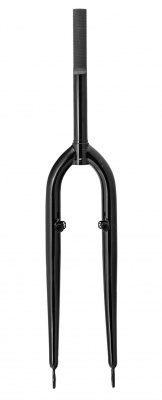 Вилка жесткая 26"x1⅛", 177мм, под V-brake, черный-мат