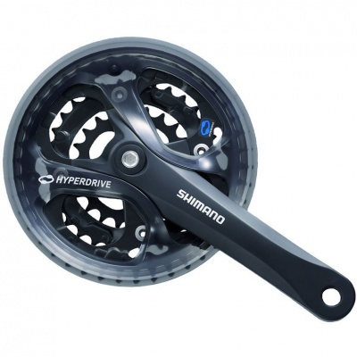 Система шатунов 3ск. 42T Shimano Acera, M361, 170мм, Кв, 42/32/22T, защ, черн