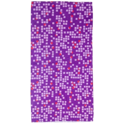 Бандана M-Wave Purple Squared, дышащий полиэстер с микрофиброй 24x48см, фиолетовый