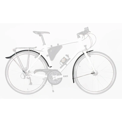 Комплект крыльев SKS Velo42 Urban Set, 27.5-28" (для шин 1.1"-1.5"), черный с усами, 10998