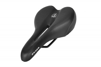 Седло Zeus Z-6101 MTB Sport 275x155мм,рельсы сталь,анатомическое,черное,285гр