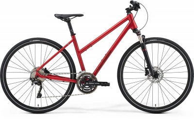 Велосипед '21 Merida Crossway 500 Lady Рама:L(55cm) MattBurgundyRed/DarkRed