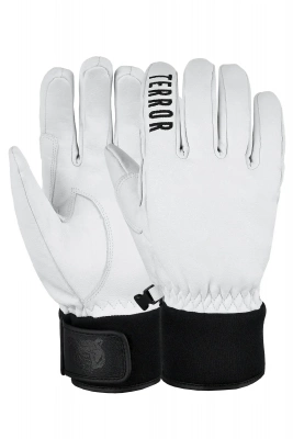 Перчатки TERROR LEATHER Gloves, размер M, белый