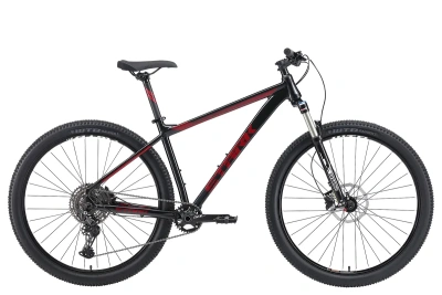 Велосипед Stark Krafter 29.7 HD 2024, черный/красный 22"