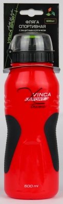 Фляга Vinca Sport, с защитой от пыли 600мл, красная