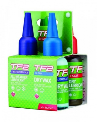 Набор смазок Weldtite, 4x50мл, TF2 DRY+TF2 WET+TF2 ALL WEATHER+TF2 DRY CHAIN WAX