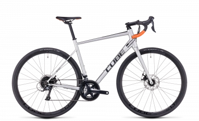 Велосипед CUBE Attain Pro 2024 silver´n´orange 56см