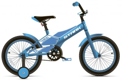 Велосипед Stark Tanuki 18 Boy 2020, голубой/белый, 18"
