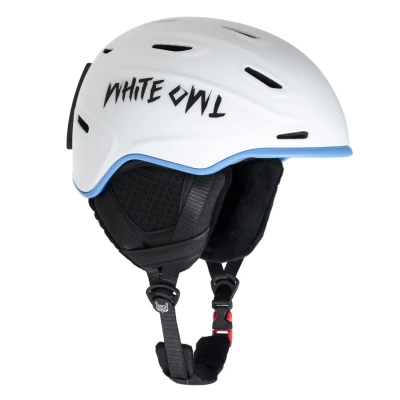 Шлем White Owl HK004, M (54-58 см), белый с синим