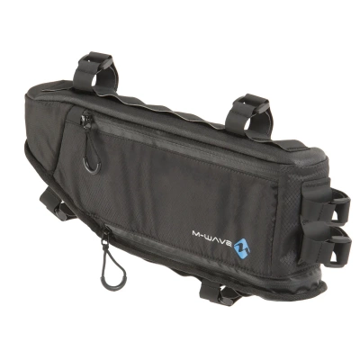 Сумка на раму M-Wave Rough Ride Triangle. расклад. увелич. до 4.2 л, 42x14x25см влагозащит. черный