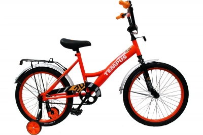 Велосипед TEMPUS Kid 20 (20" 1 ск.) 2021, ярко-оранжевый/белый