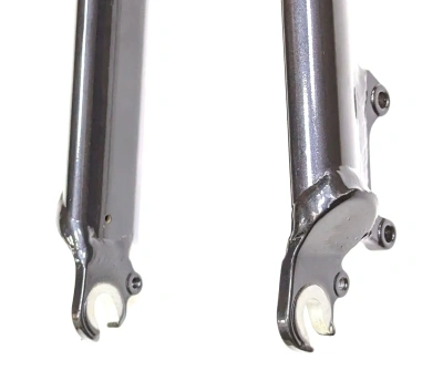 Вилка жесткая 28"x1½"-1⅛", алюм, 187мм, под эксц. 9x100мм, под диск, черно-сер, Format 1432