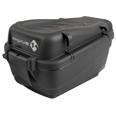 Бокс на багажник M-Wave Amsterdam Easy Box S-M, V=5л 27x20x15см, пластик пыле/влагозащ. черн.