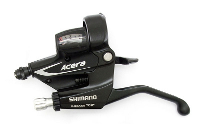 Комборучка левая 3ск. Shimano Acera M360, черный