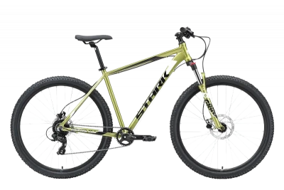 Велосипед Stark Hunter 29.3 HD 2023, зеленый/черный/белый, 18"