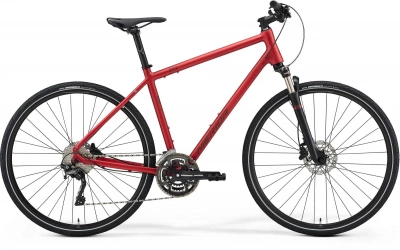Велосипед '21 Merida Crossway 500 Рама:XL(59cm) MattBurgundyRed/DarkRed