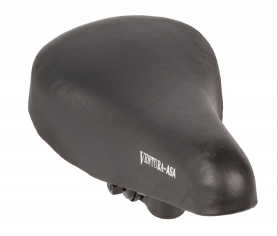 Седло Ventura ASA Kids, детское 210x138мм универс. эластомер. с крепежом 12-16" черное