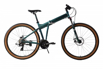Велосипед Stark Cobra 29.2 D 2024, зеленый металлик/черный 18"
