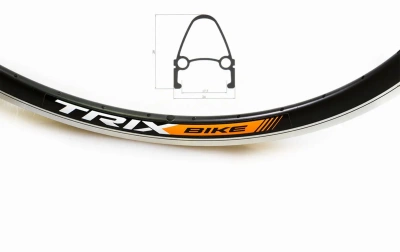 Обод 28-29" 36H AV Trix, двойной, инд. износа, 622x17.7/24x29мм, черный