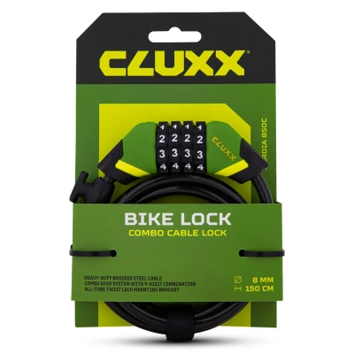 Велозамок CLUXX Gardia 850C Green/Black (см:150)