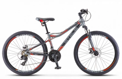 Велосипед Stels Navigator-610 MD 26" V040 14" Антрацитовый/красный