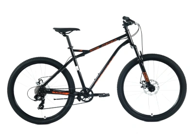 Велосипед FORWARD FLASH CX 26 (8ск., 17") 2025, черный/оранжевый
