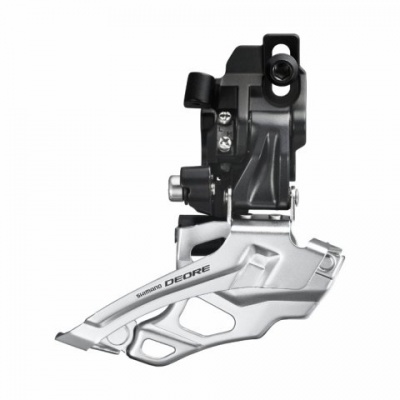 Передний переключатель 44T Shimano Deore M616, 2 ск., Direct mount, ниж. рамка, ун.тяга, 66-69