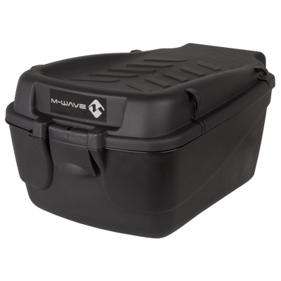Бокс на багажник M-Wave Amsterdam Easy Box L-XL, V=18л 42x31x22см пластик влагозащ. черный