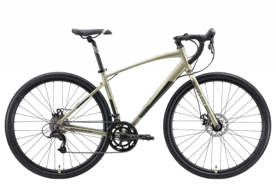 Велосипед Stark Gravel 700.1 D 2024, фисташковый/графитовый, 18"