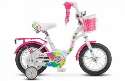 Велосипед Stels Jolly 12" V010 8" Белый/розовый