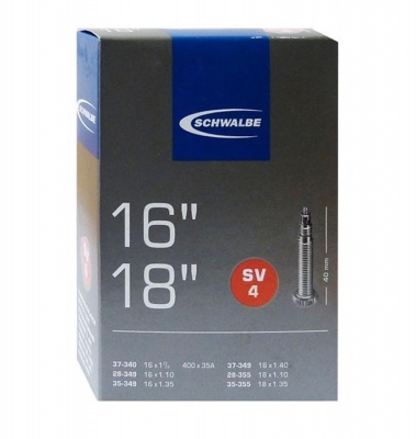 Камера 16/18"x1.35 FV SV4 28/37-340/355 IB 40мм, Schwalbe
