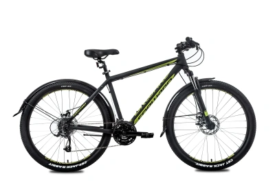 Велосипед Forward TERRA 27.5 2.0 disc (27,5" 24 ск. рост 19") 2021 черный/зеленый