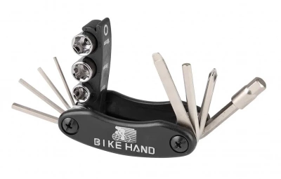 Мультитул Bike Hand YC-279-DN, складн. шестигр. 2/2.5/3/4/5/6/8мм +/- отверт, головки 8/9/10мм