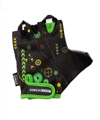 Перчатки Vinca Sport Robocop VG-936, детские, гелевые вставки, черный, размер 3XS