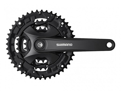 Система шатунов 3ск. 44T Shimano Altus MT101, 170мм, 44/32/22T, под квадрат, с защит, с болтами, цв.