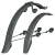 Комплект крыльев SKS VELOFLEXX 55 для 28" ширина 55мм, черный, 11665