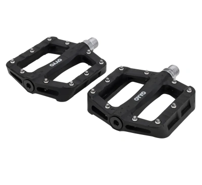 Педали OYYO PD33, нейлон, промподшипник, 108x99 мм, 9/16" (черный)