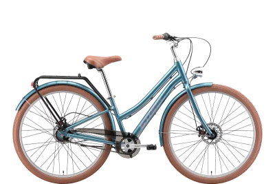 Велосипед Stark Comfort Lady 28 D 2025 темно-бирюзовый/лавандовый S/14.5"