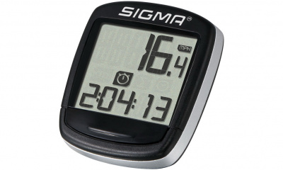 Велокомпьютер Sigma BC 500, BASELINE, 5 функций, проводной, сереб/черный
