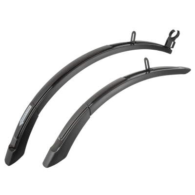 Комплект крыльев M-Wave Mud Max F+R ADJ S, 20-24", 55мм, раздвижные, черный